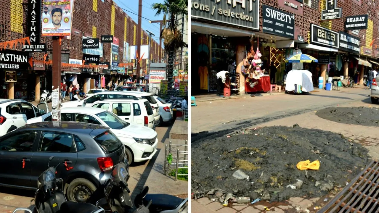 Kanpur: शहर के इस बाजार में पार्किंग अव्यवस्था से आधा रह गया कारोबार, रखरखाव न होने से यूरिनल पड़े बेकार