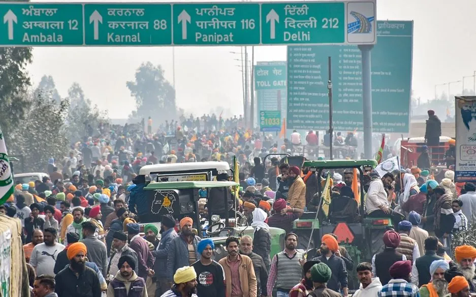 किसानों के प्रदर्शन के कारण वाहन चालकों को जाम के लिए तैयार रहने की हिदायत, बढ़ाई गई सुरक्षा 