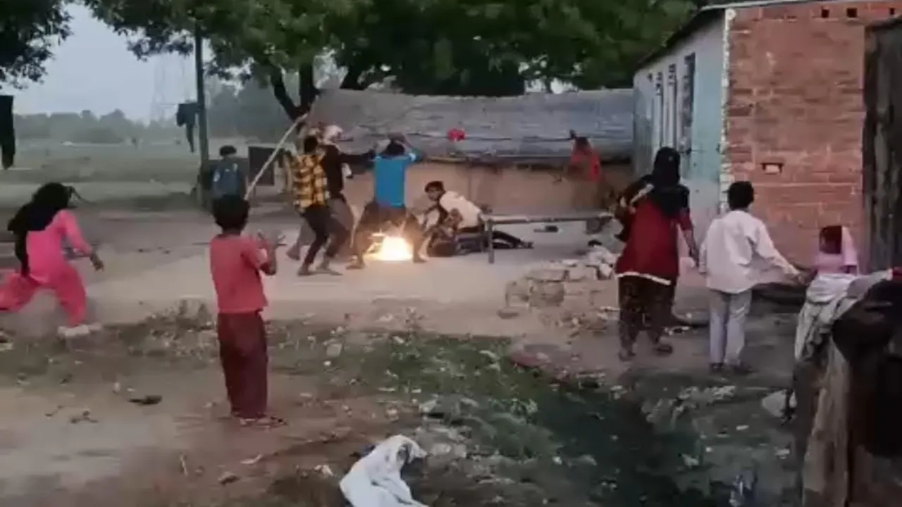 बाराबंकी: मामूली विवाद में जमकर चले लाठी डंडे, महिला समेत दो गंभीर घायल, वीडियो वायरल