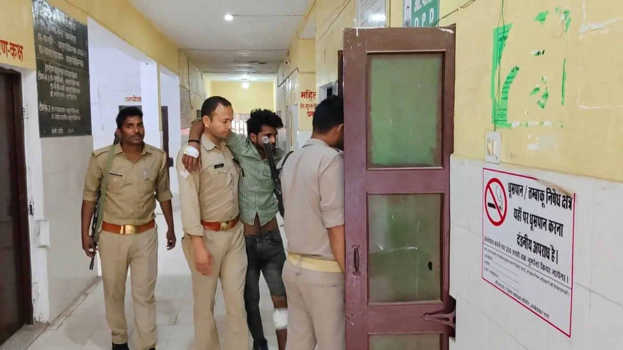 अंबेडकरनगर: पुलिस मुठभेड़ में दुष्कर्म का आरोपी गिरफ्तार, असलहा बरामद