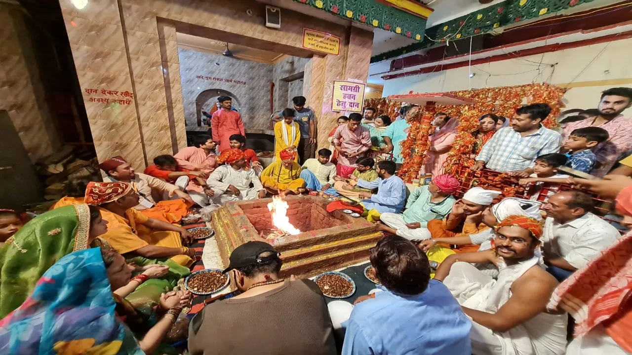 Ram navmi: लखनऊ के बड़ी कालीजी मंदिर में विधि-विधान से हुआ मां के सिद्धिदात्री स्वरुप का पूजन 