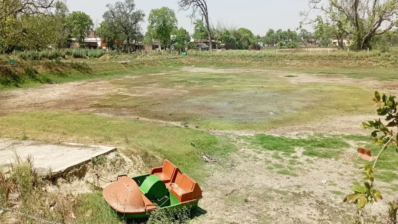गोंडा: पानी से तालाब और पोखरों की कोख हुई सूनी, पशु-पक्षियों के सामने संकट