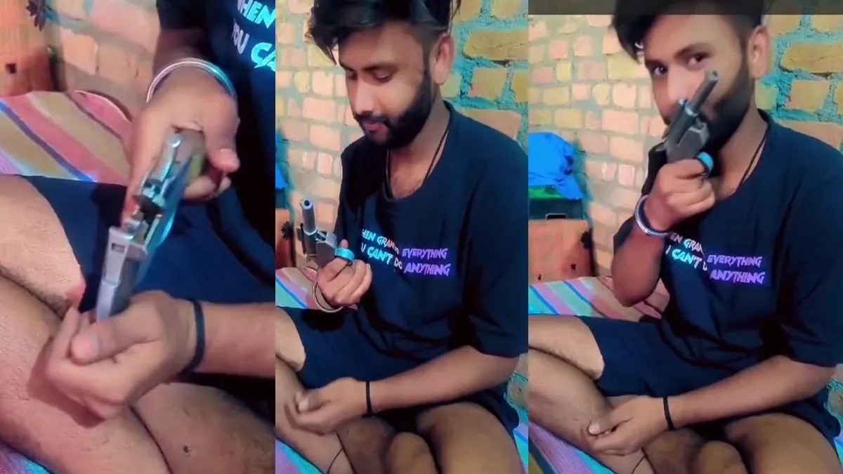 बरेली: दबंग का तमंचे के साथ सोशल मीडिया पर वीडियो वायरल