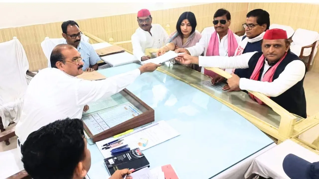 Loksabha Election 2024: मैनपुरी से डिंपल यादव ने किया नामांकन, अखिलेश बोले- ऐतिहासिक होगी.. यहां से जीत 