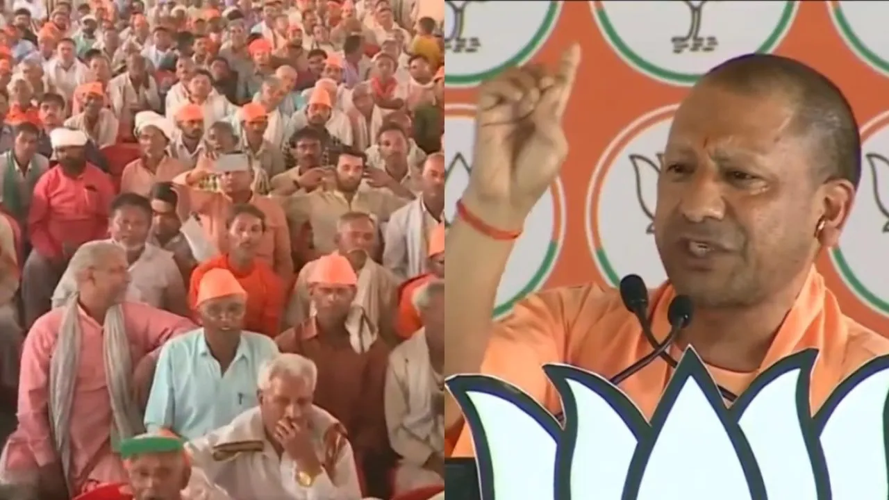 अलीगढ में गरजे CM योगी, कहा-  विपक्ष की किस्मत पर ताला लगाकर मोदी को तीसरी बार सौंपें देश की सत्ता 