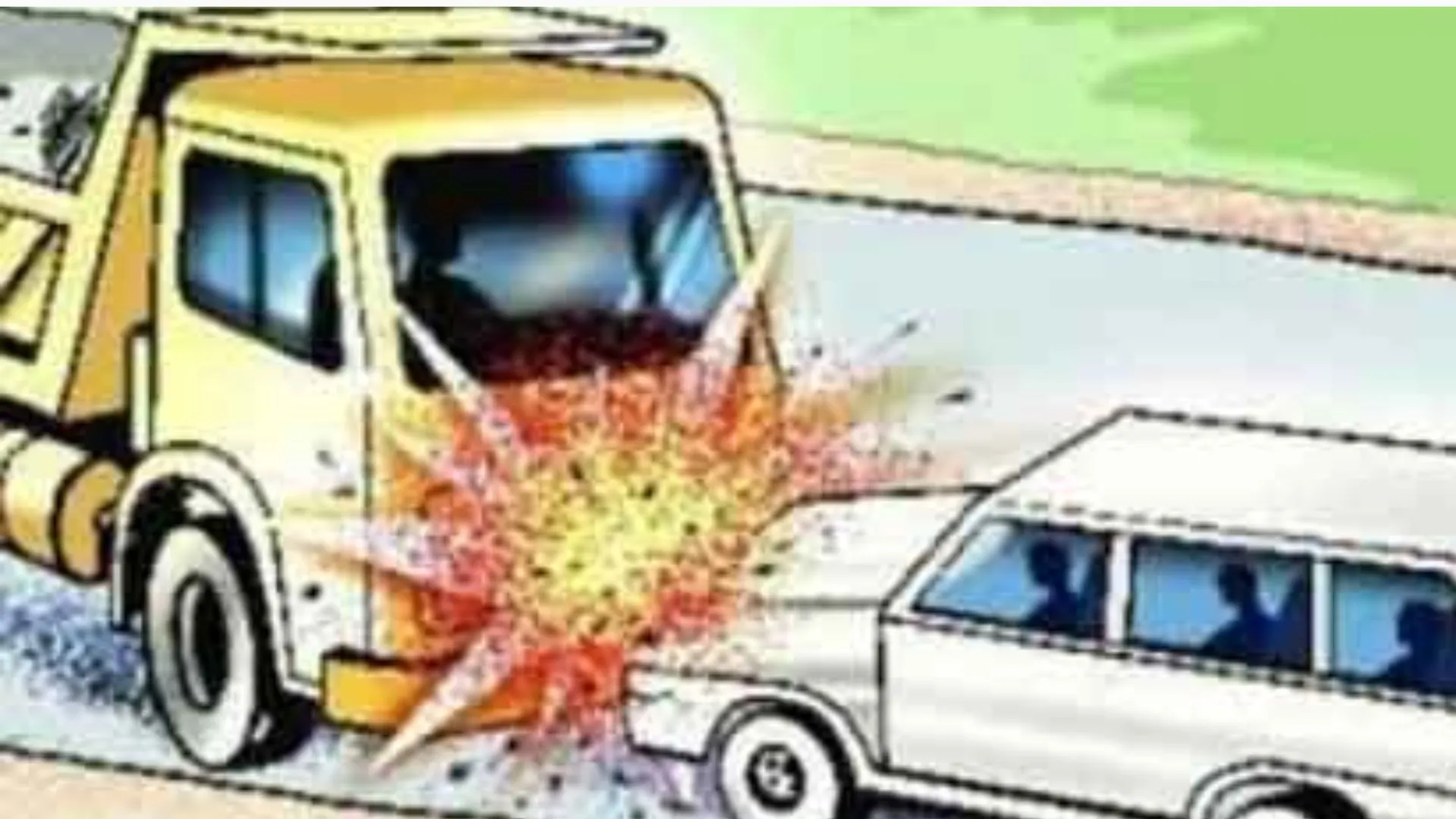 मथुरा में बड़ा हादसा, ट्रक की टक्कर से कार सवार चार लोगों की मौत