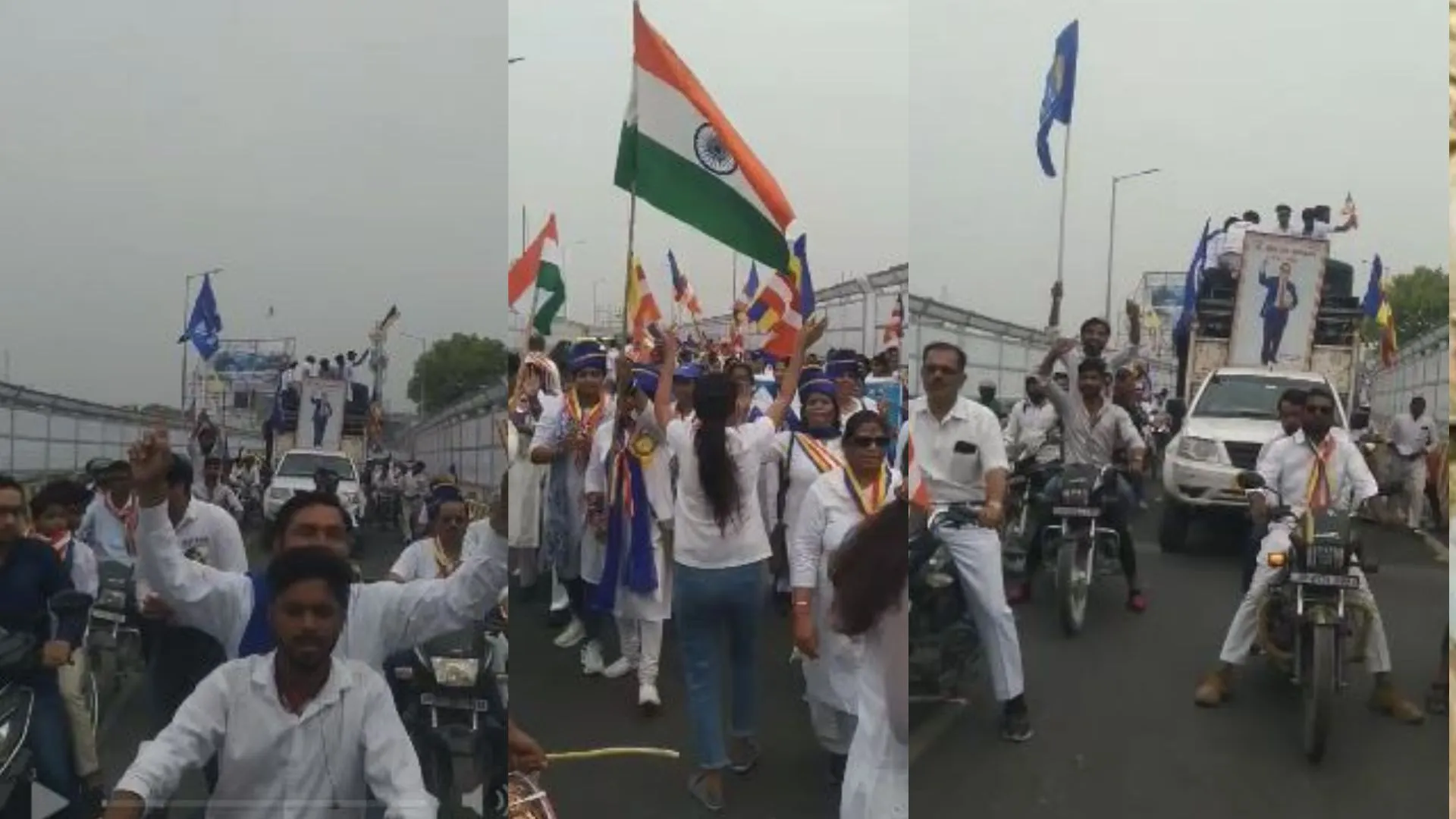 बरेली: शहर में धूमधाम से मनाई गई बाबा साहब की 133वीं जयंती, बड़ी संख्या में जुटे लोग