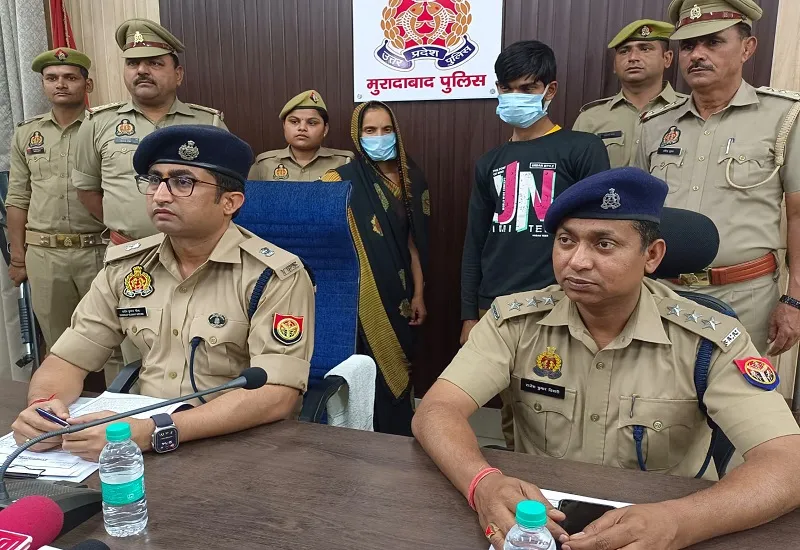 मुरादाबाद : भतीजे ने चाची संग मिलकर चाचा को उतारा मौत के घाट, पुलिस ने गिरफ्तार कर भेजा जेल 