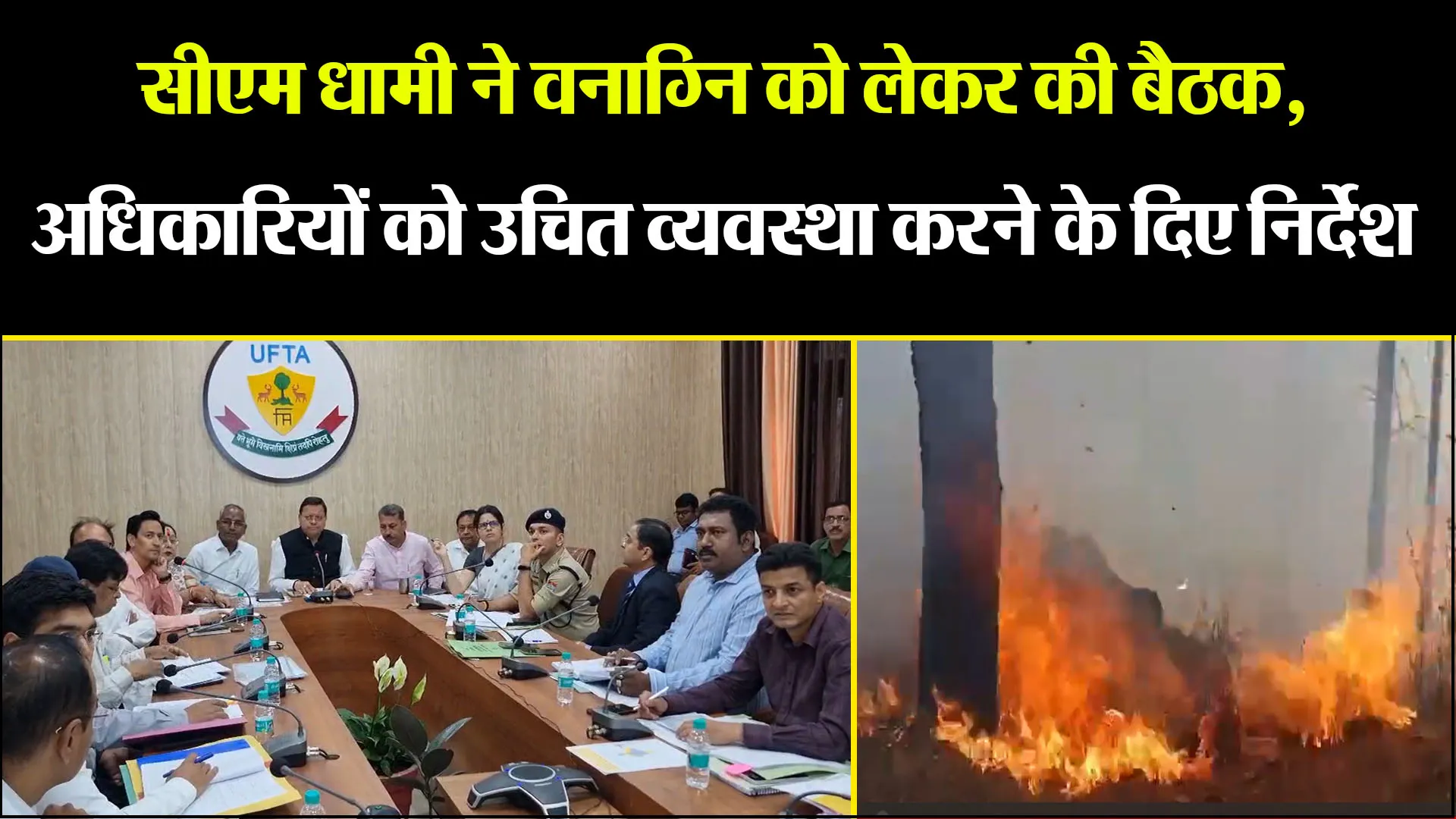 हल्द्वानी: सीएम धामी ने वनाग्नि को लेकर की बैठक, अधिकारियों को उचित व्यवस्था करने के दिए निर्देश