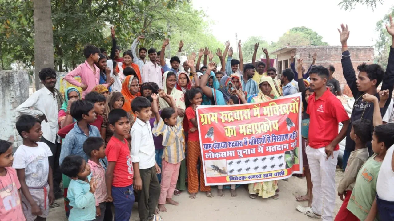 Unnao: गांव में मक्खियों की भरमार, विरोध में ‘मतदान बहिष्कार’...ग्रामीणों ने पोल्ट्री फार्म के बाहर प्रदर्शन कर की हटाए जाने की मांग 