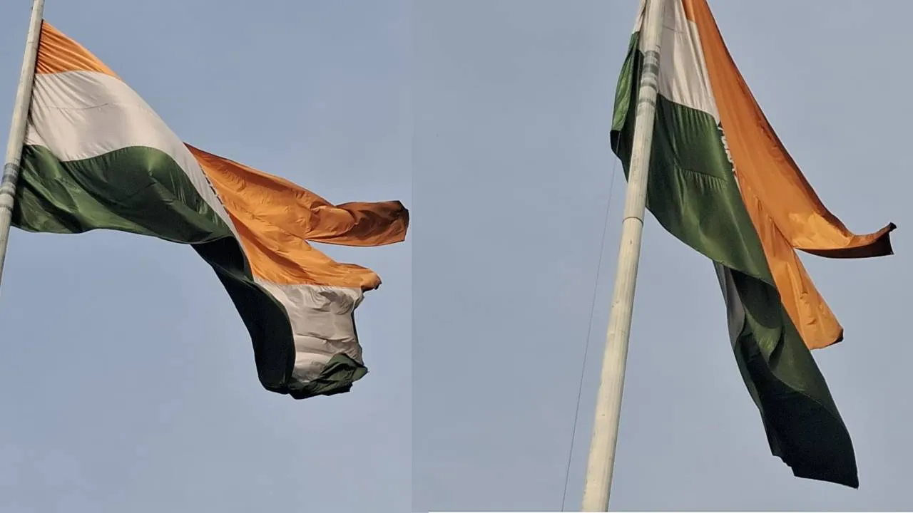 प्रयागराज में हो रहा राष्ट्र ध्वज का अपमान, अधिकारी नहीं दे रहे ध्यान