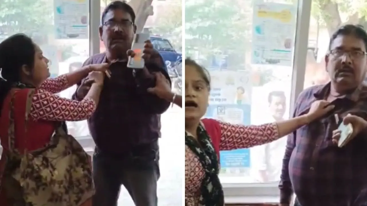 VIDEO: उन्नाव में थाने के अंदर महिला ने सर्वे कानूनगो का पकड़ा कॉलर, लगाए गंभीर आरोप; देखें- वीडियो