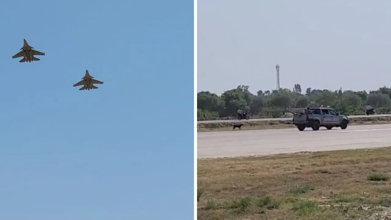 Unnao: 12 विमानों ने रिहर्सल में भरी उड़ान; सुखोई व मिराज विमान रहे शामिल, रिहर्सल के दौरान हुई यह घटना...