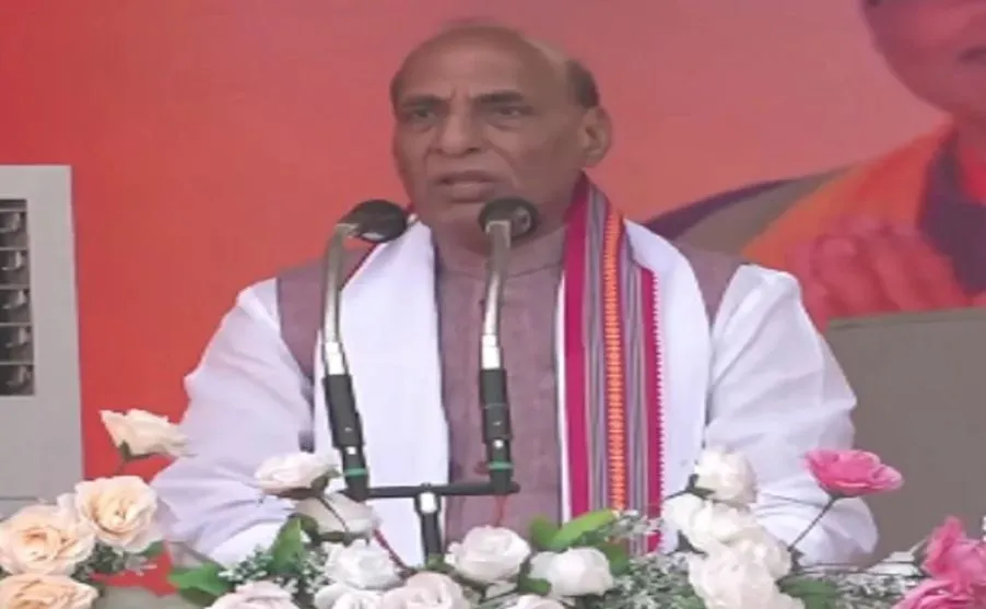 दंतेवाड़ा में बोले राजनाथ सिंह, जब भी कांग्रेस सत्ता में आती है, भ्रष्टाचार बढ़ जाता है