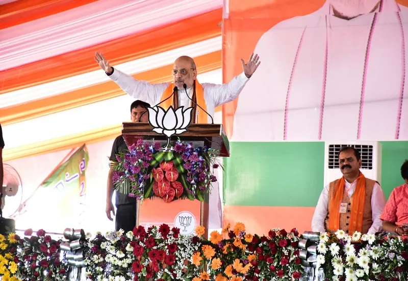 मुरादाबाद में अमित शाह बोले- भाजपा के शासन काल में आतंकवाद व अपराधीकरण का सफाया, प्रदेश की 80 सीटें जिताकर फिर बनवाएं मोदी सरकार