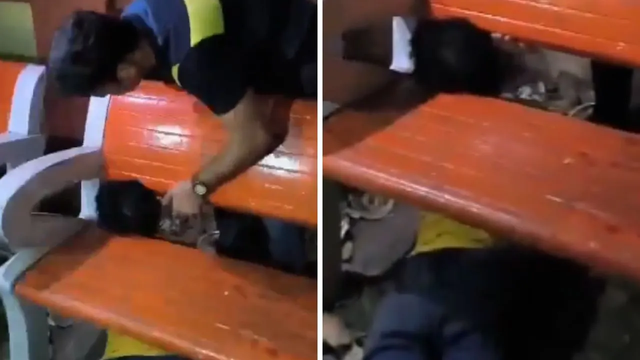 Kanpur: सराहनीय: पार्क में सोने के दौरान युवक की बेंच में फंसी गर्दन, पुलिस ने बचाया, देखें- VIDEO