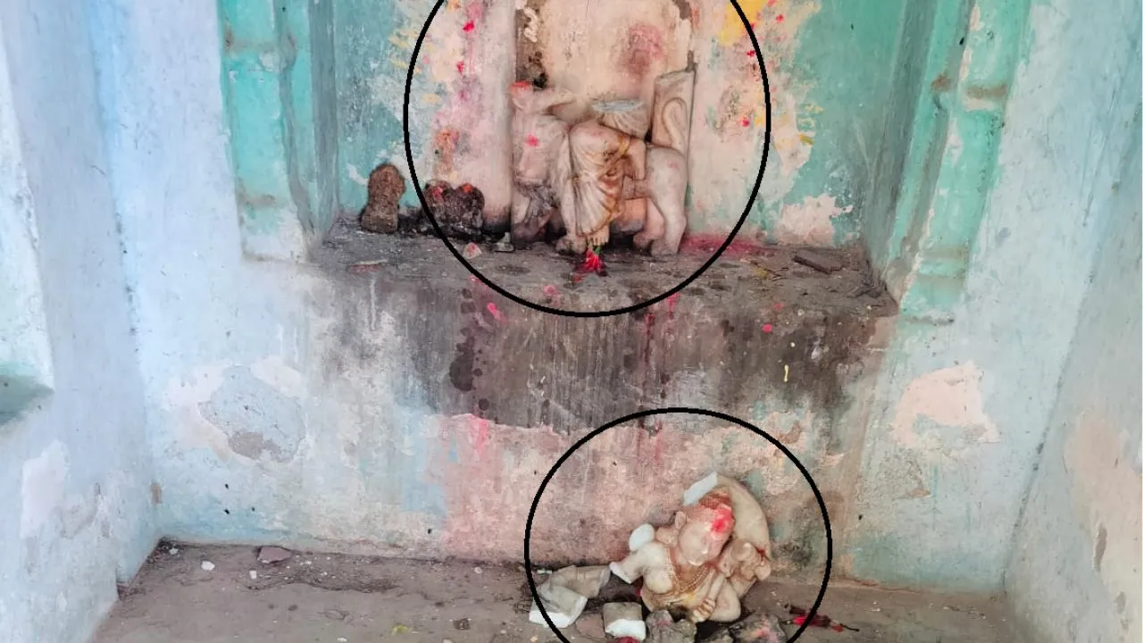 फतेहपुर में दो मंदिरों में अराजक तत्वों ने तोड़ी मां दुर्गा की मूर्तियां; ग्रामीणों में आक्रोश