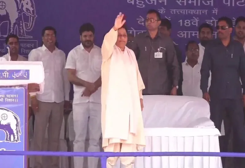 अमरोहा में मायावती बोलीं- भाजपा सरकार में किसान परेशान, अब नहीं चलने वाली नाटक और जुमलेबाजी