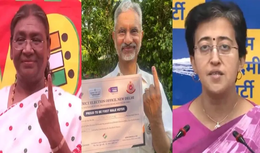 Lok Sabha Elections 2024: दिल्ली में सुबह से कतारों में खड़े मतदाता, राष्ट्रपति  मुर्मू...जयशंकर और आतिशी समेत इन लोगों ने डाला वोट