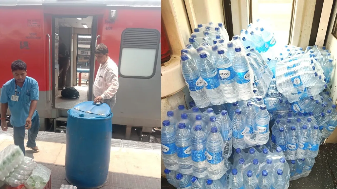 सावधान! रेलवे स्टेशन और ट्रेनों में पानी नहीं जहर बेच रहे वेंडर, छापेमारी में 5700 बोतल नकली मिनरल वाटर पकड़ा   