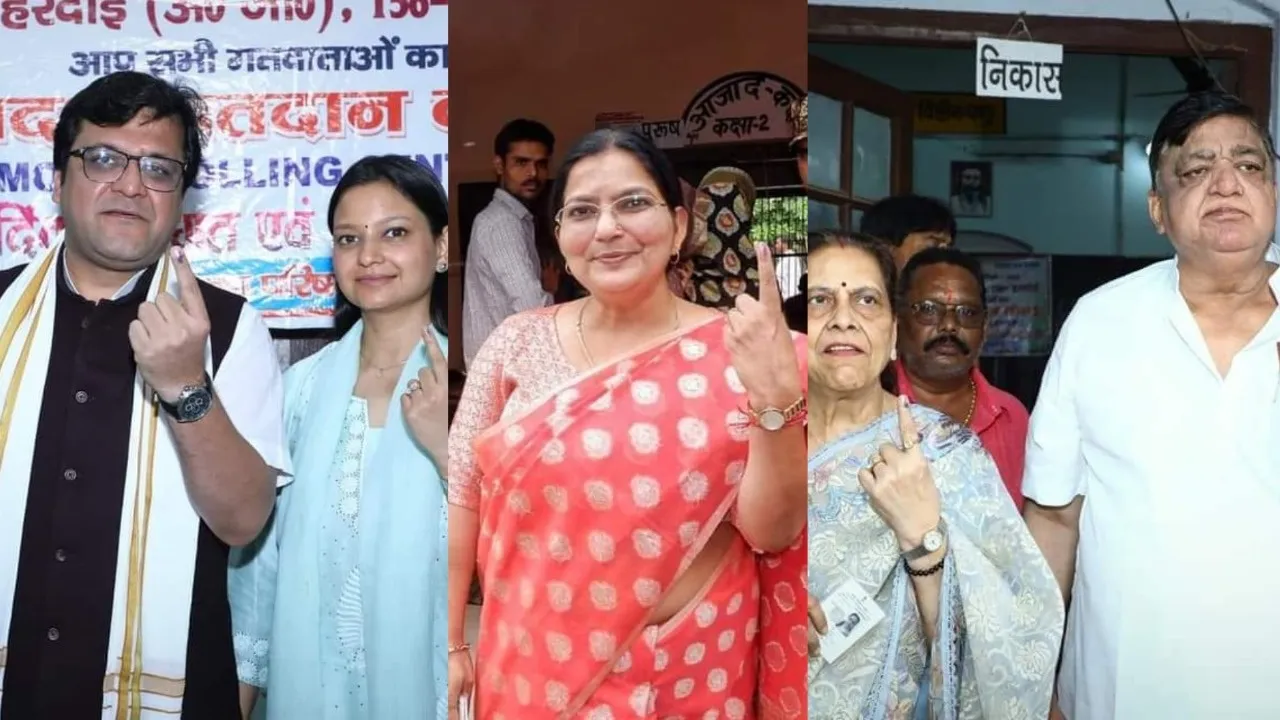 हरदोई: मंत्री रजनी तिवारी और नितिन अग्रवाल ने डाले वोट, जानें क्या कहा...