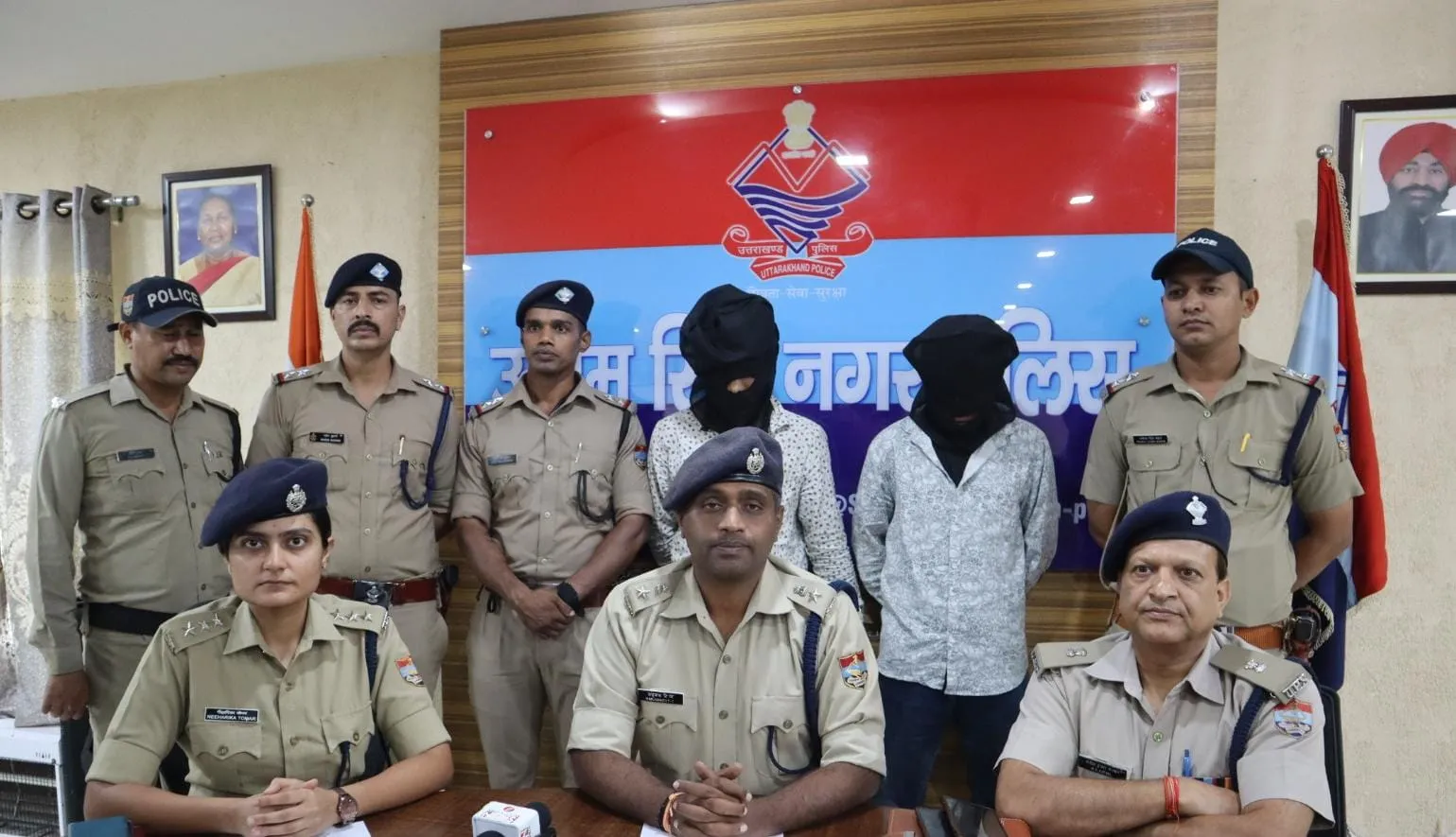 रुद्रपुर: लूट की वारदात को अंजाम देने वाले दो शातिर बदमाश दबोचे