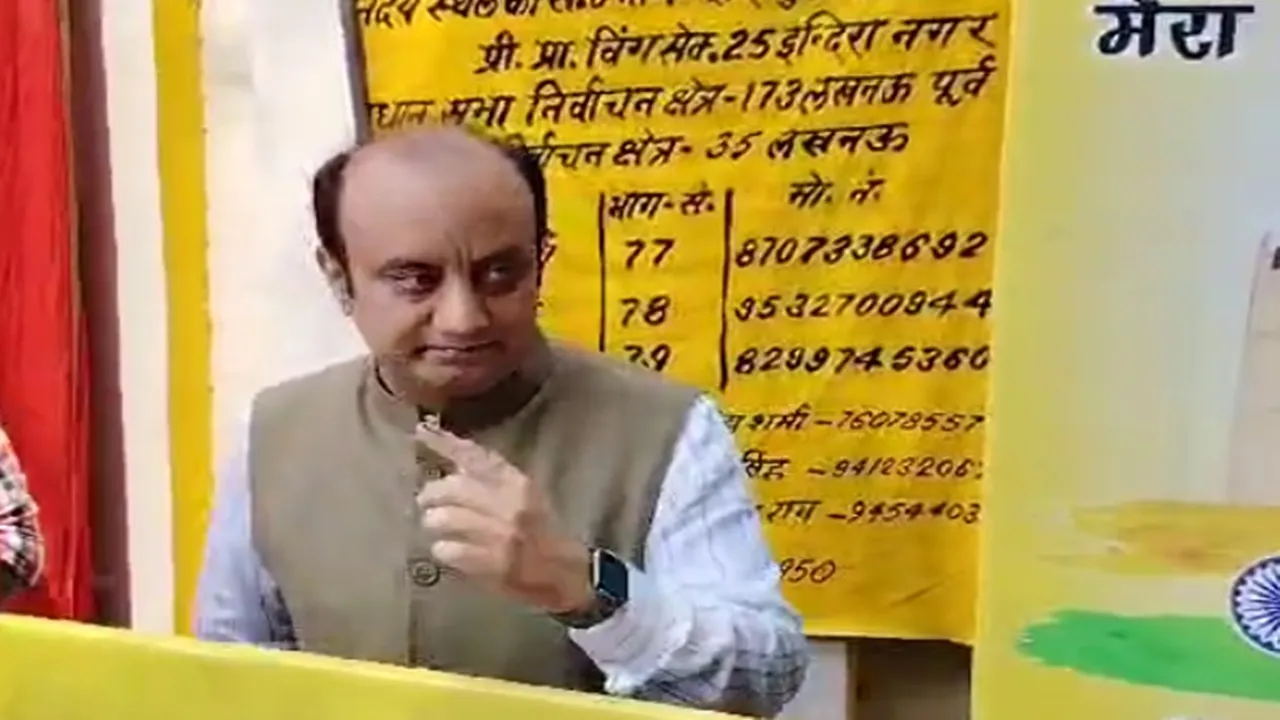 Video: मतदान कर बोले सुधांशु त्रिवेदी-अबकी बार अपने ही गढ़ में हारेंगे राहुल और अखिलेश 