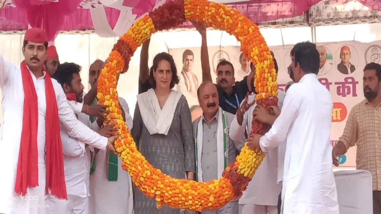 आज अमेठी हरा-भरा है यह मेरे पिता स्वर्गीय राजीव जी की देन है :प्रियंका गांधी 