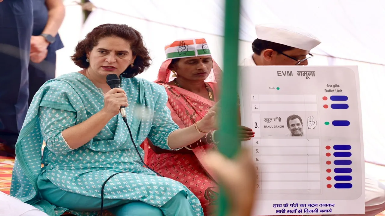 रायबरेली: प्रियंका ने भाजपा पर बोला हमला, कहा- हमारी विरासत शहादत की है, हम संविधान को आंच नहीं आने देंगे 