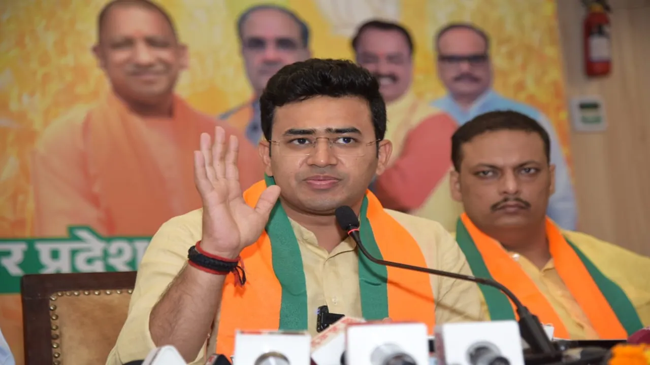 भाजपा युवा मोर्चा के राष्ट्रीय अध्यक्ष तेजस्वी सूर्या का बड़ा बयान, कहा- पाकिस्तान की जनक है कांग्रेस पार्टी