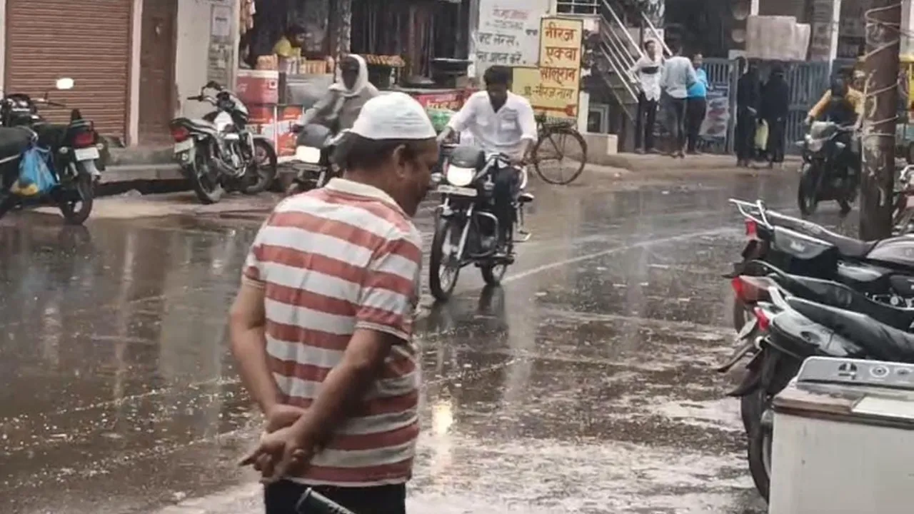 बाराबंकी: तेज हवा संग बारिश, गर्मी से कुछ हद तक राहत