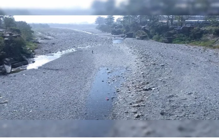 हल्द्वानी: घट रहा गौला बैराज का जलस्तर, बारिश पर टिकी उम्मीद