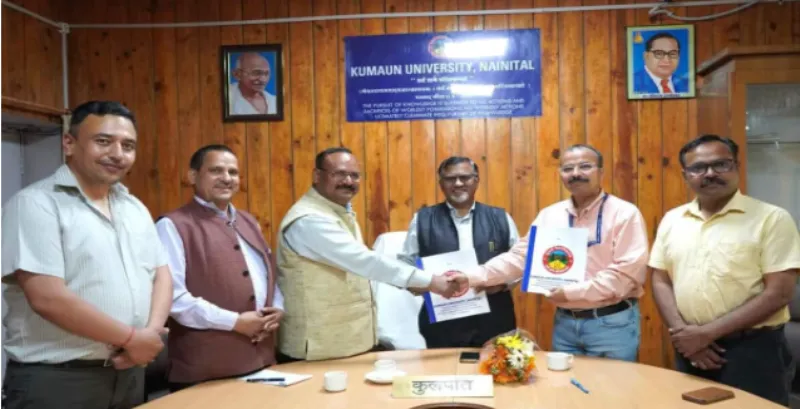 अल्मोड़ा: शोध कार्यों के लिए वीपीकेएएस और कुविवि में करार 