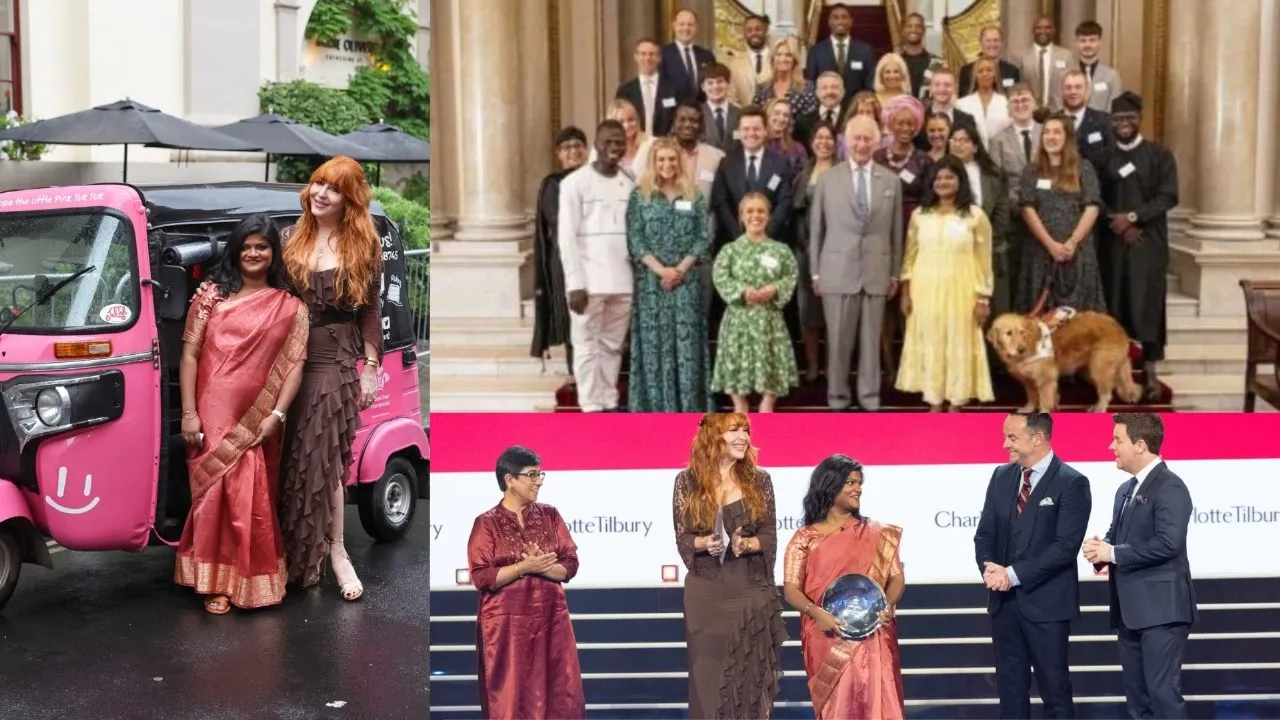 UK में रॉयल अवार्ड से नवाजी गई बहराइच की पिंक रिक्शा चालक आरती