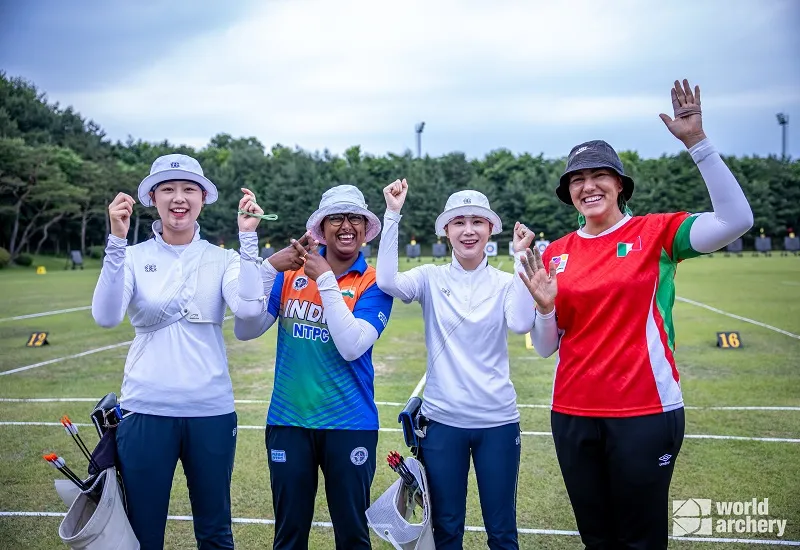 Archery World Cup : भारतीय कंपाउंड मिश्रित टीम फाइनल में, दीपिका सेमीफाइनल में 