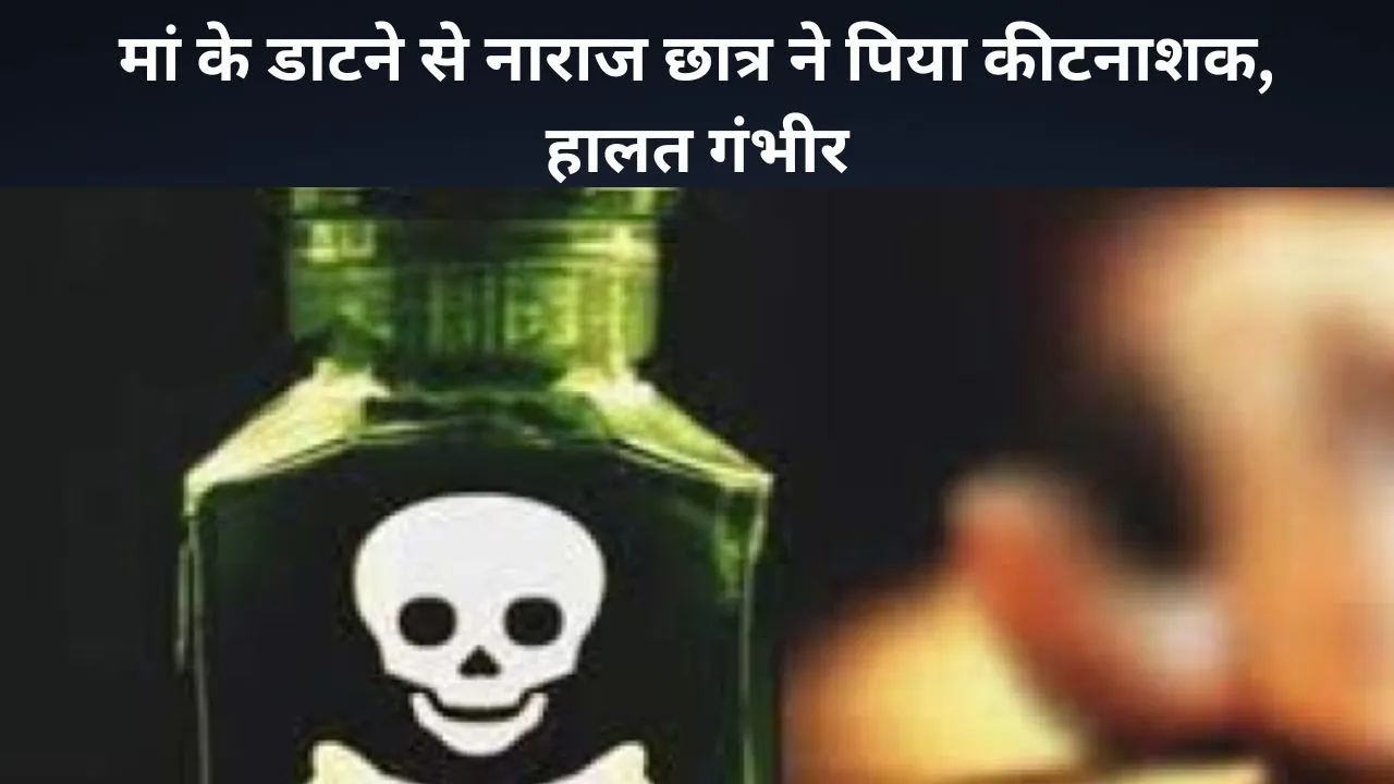 बरेली: मां के डाटने से नाराज छात्र ने पिया कीटनाशक, हालत गंभीर...अस्पताल में भर्ती 