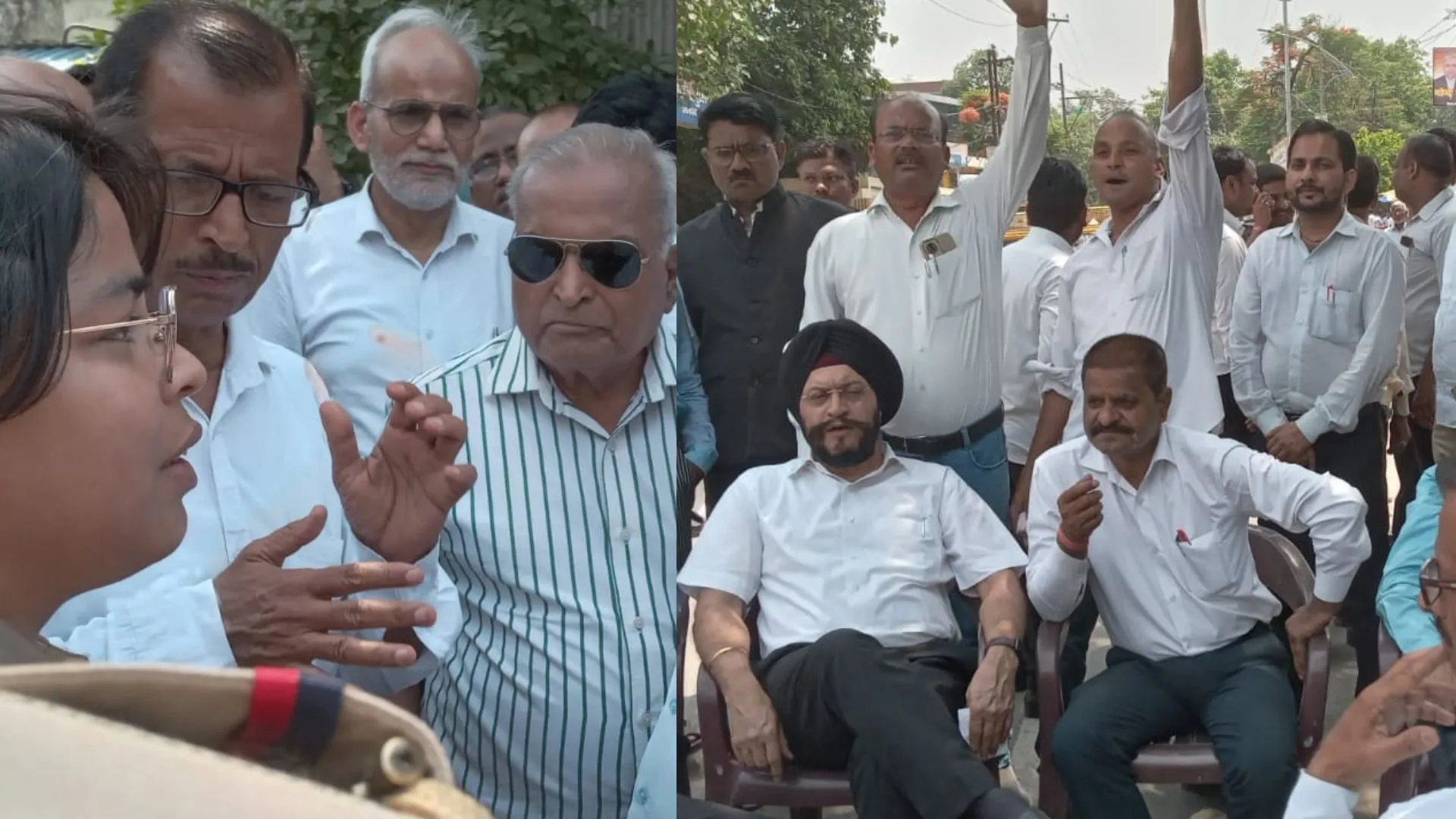 शाहजहांपुर: हमलावरों की गिरफ्तारी नहीं होने पर वकीलों का भड़का गुस्सा, कलेक्ट्र्र्रेट गेट के धरने पर बैठे...लगाया जाम