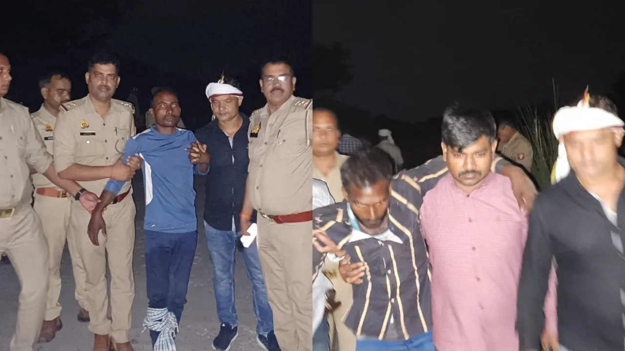 गोंडा: लुटेरों से पुलिस की मुठभेड़, दो लुटेरों को लगी गोली, तीन गिरफ्तार