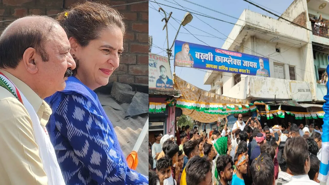 अमेठी: प्रियंका गांधी के रोड शो में उमड़ा जनसैलाब, कांग्रेस प्रत्याशी को वोट देने की अपील