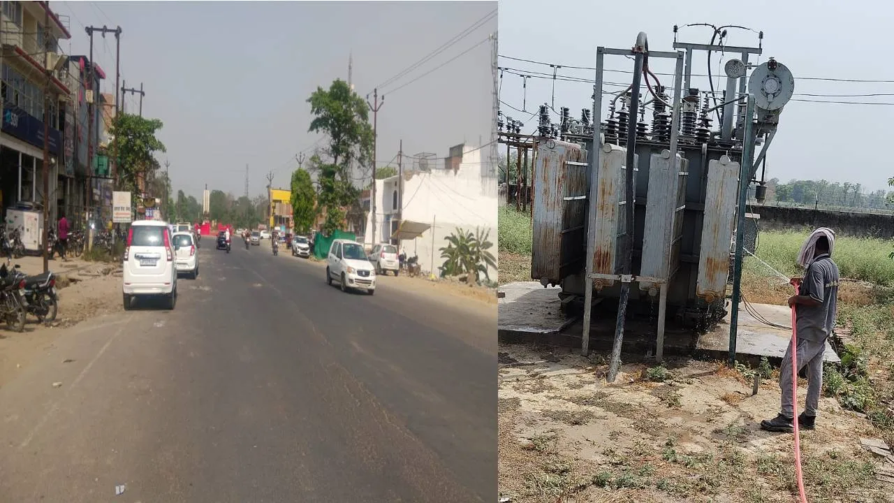 गोंडा: भीषण गर्मी का कहर जारी, 45 के पार पहुंचा पारा, पानी से नहलाए जा रहे बिजली के ट्रांसफॉर्मर