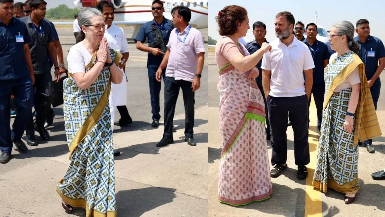 मां सोनिया गांधी के साथ अमेठी पहुंचे राहुल गांधी, आज 12 बजे रायबरेली में करेंगे नामांकन 