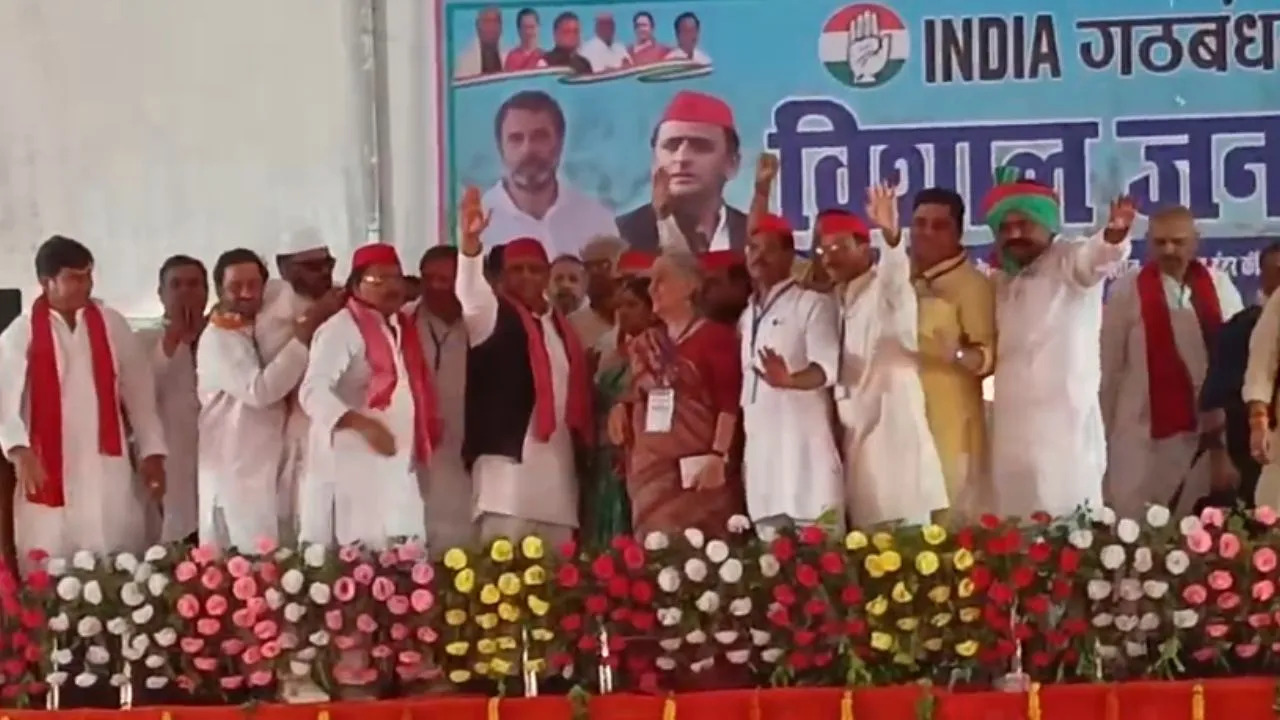 Kanpur में राहुल बोले- मोदी ने अडानी को सौंपा देश का खजाना और आपसे कहते पकौड़ा बेचो, अखिलेश ने कहा- चौथा चरण करेगा BJP का बैलेंस खराब