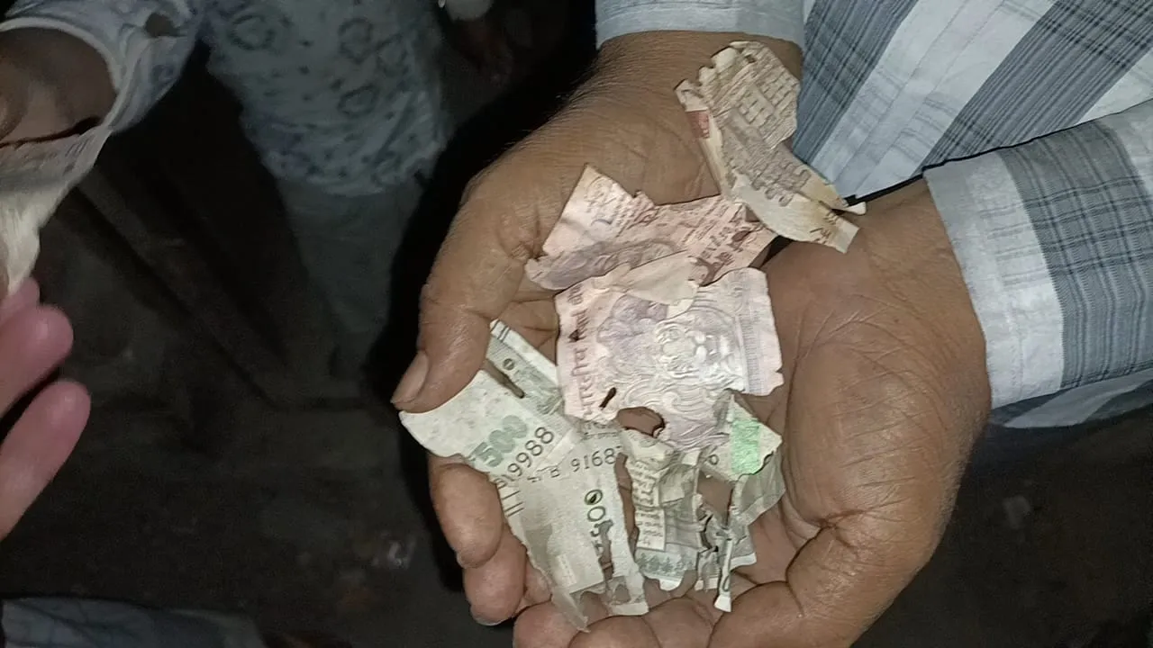 बहराइच : झिंगहाघाट तट पर लाखों में मिला कटा फटा नोट, जांच के निर्देश