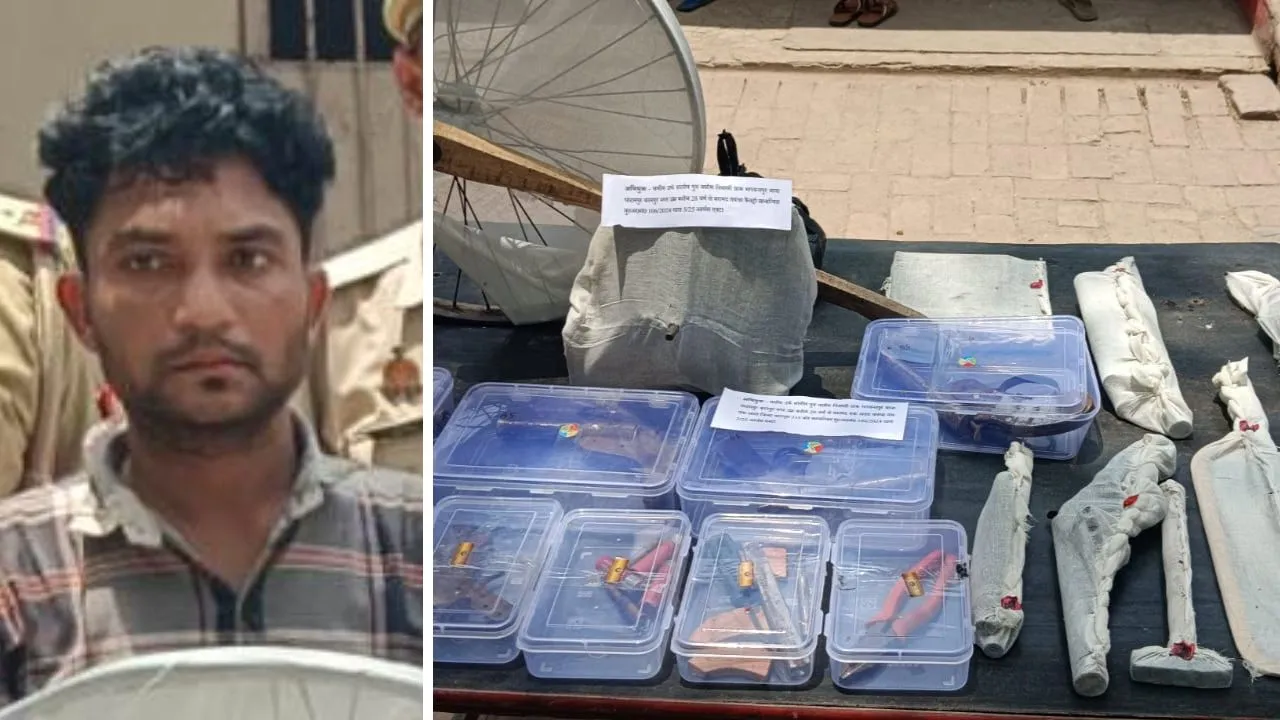 Kanpur Dehat: अवैध शस्त्र बनाने वाली फैक्ट्री का भंडाफोड़, एक आरोपी गिरफ्तार...बने व अधबने तमंचे-रायफल, कारतूस बरामद