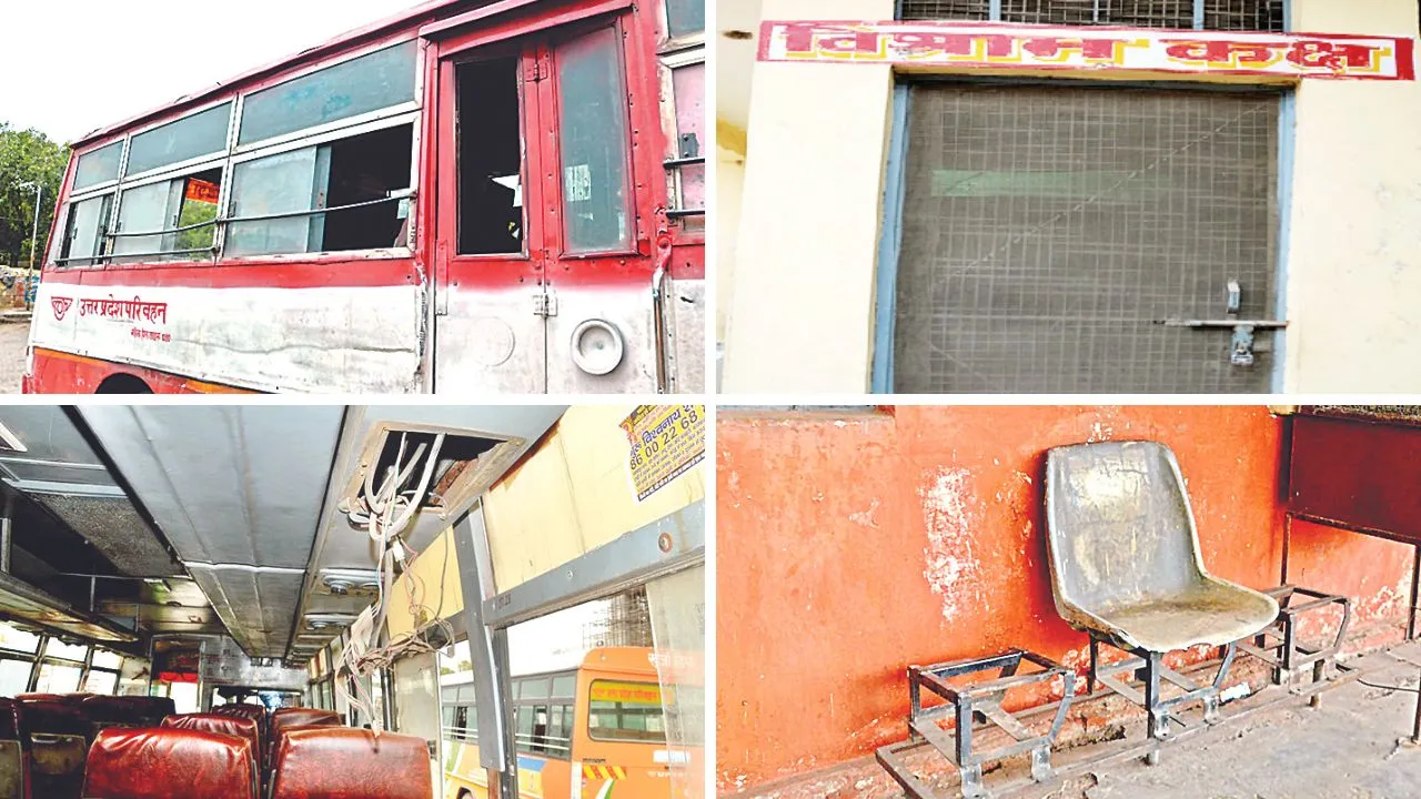 Kanpur: बस अड्डे पर पानी की समस्या विकराल, जनरथ बसों के एसी फेल, विश्राम कक्ष में लटकता मिला ताला, टूटी पड़ी कुर्सियां