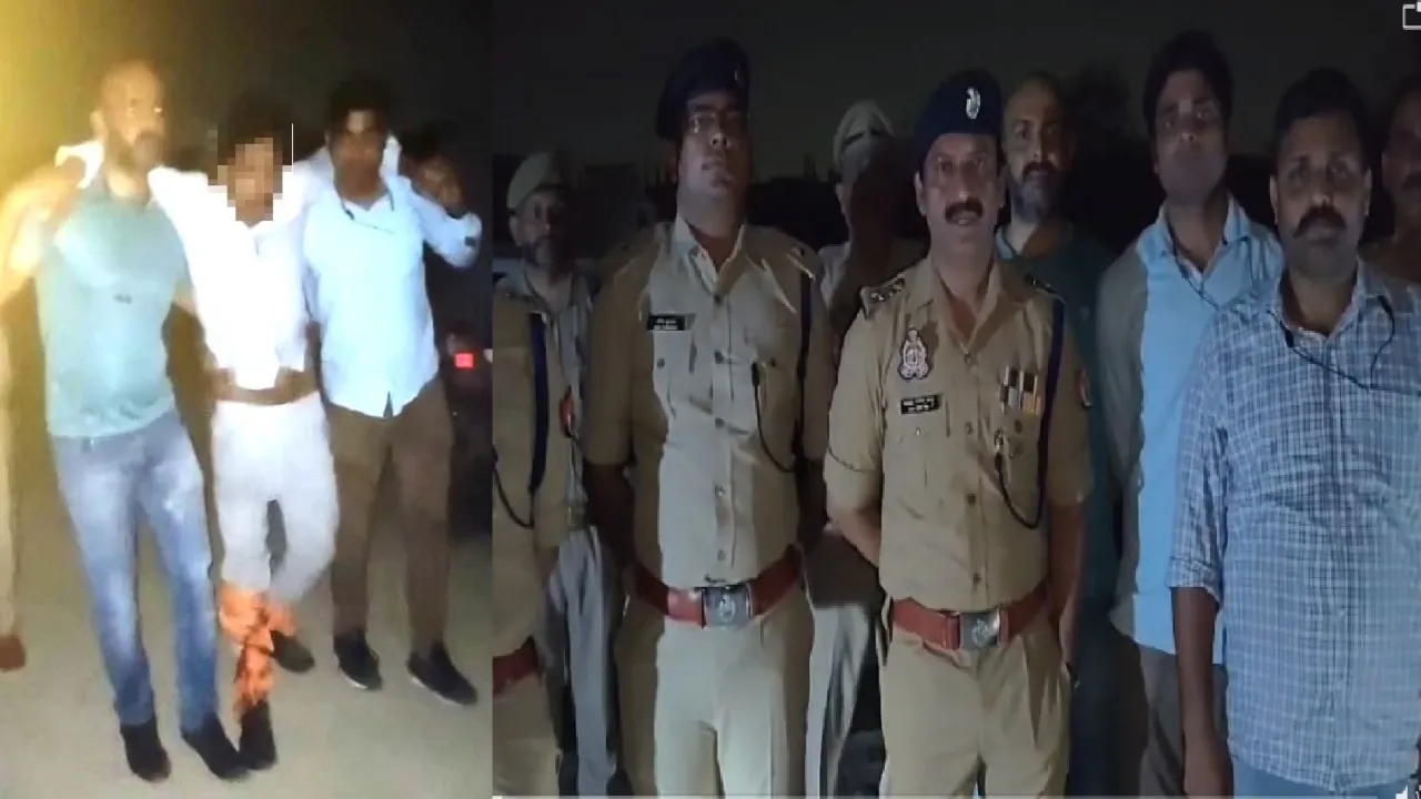  पुलिस मुठभेड़ : लुटेरे के पैर पर गोली मार पुलिस ने किया गिरफ्तार