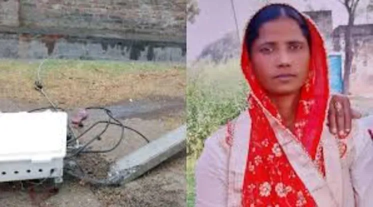 बदायूं: आंधी से बाइक पर गिरा खंभा, बेटे के साथ बाजार जा रही महिला की मौत
