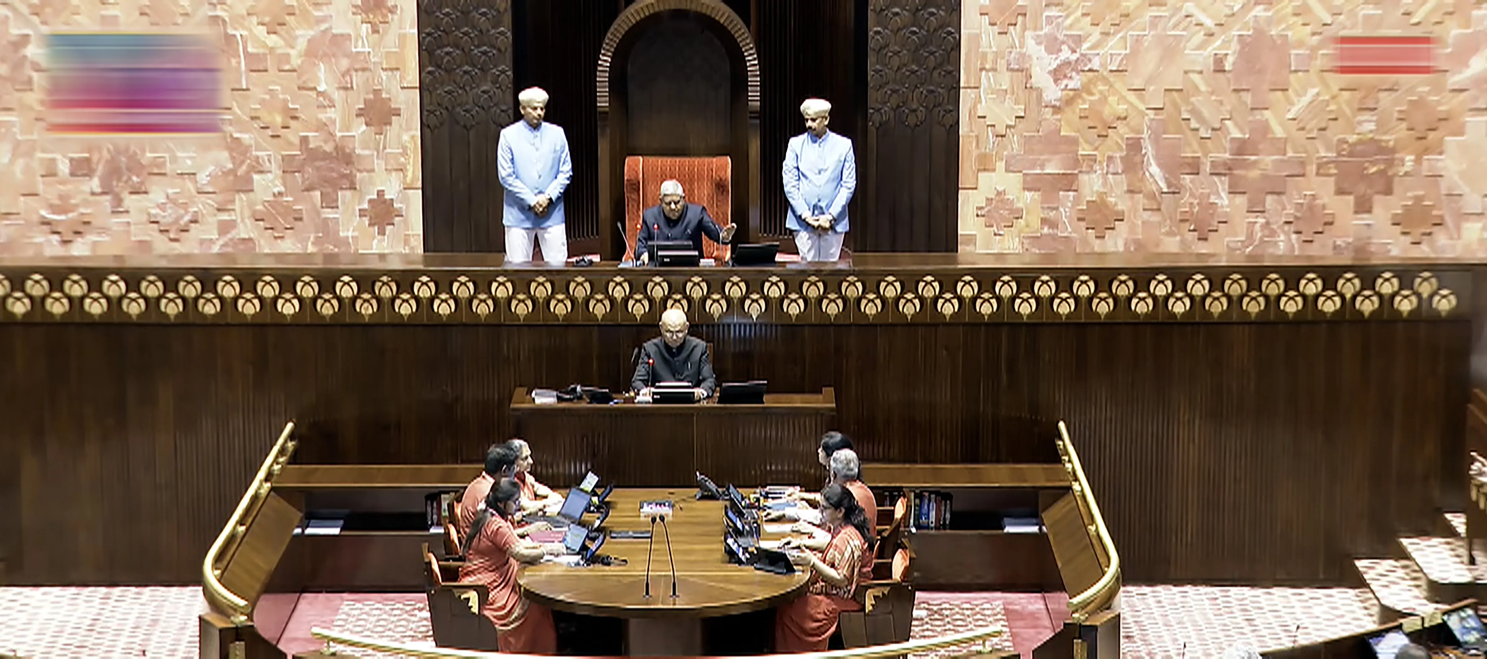 राज्यसभा में छह नए सदस्यों ने ली शपथ, बैठक पूरे दिन के लिए स्थगित 