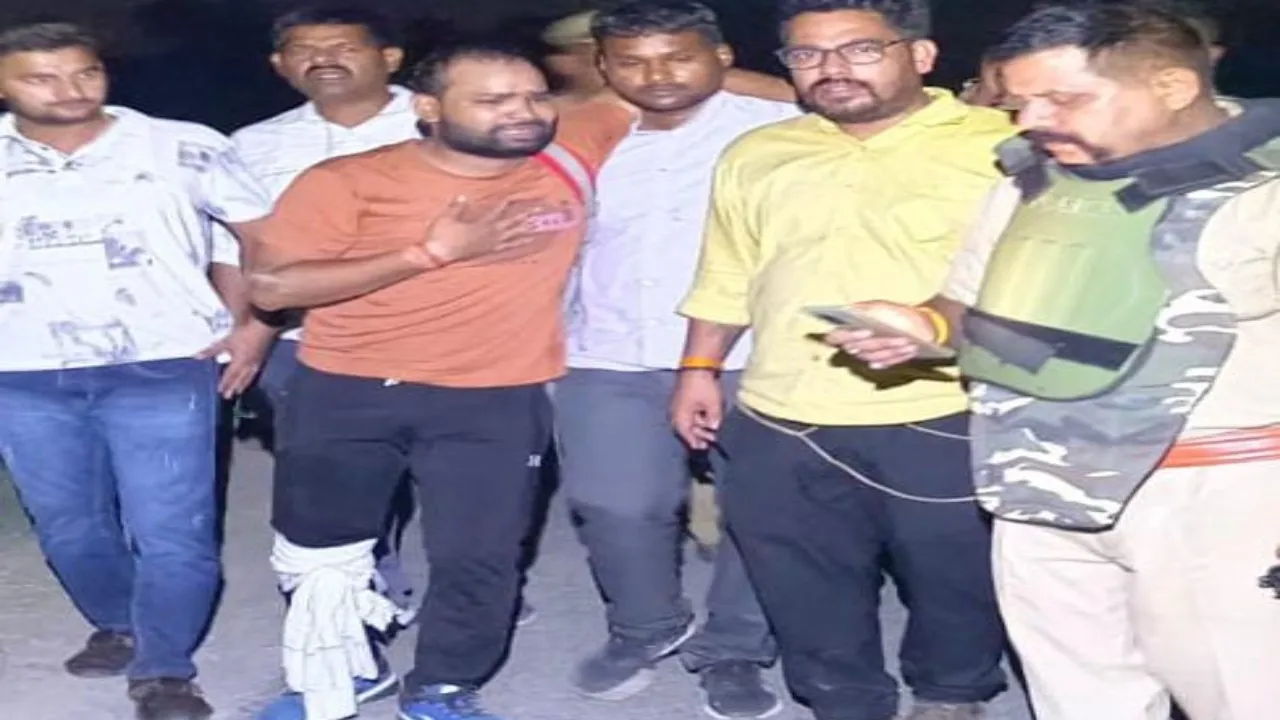 बाराबंकी पुलिस से एनकाउंटर में इनामी बदमाश घायल, साथी फरार-तलाश में जुटी पुलिस 
