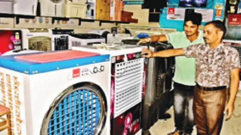 मुरादाबाद : पिछले साल के मुकाबले 50 प्रतिशत बढ़ी एसी व कूलर की मांग